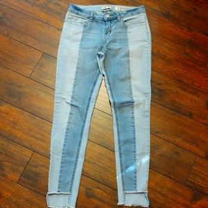 Indigo Rein anklet two tone jeans